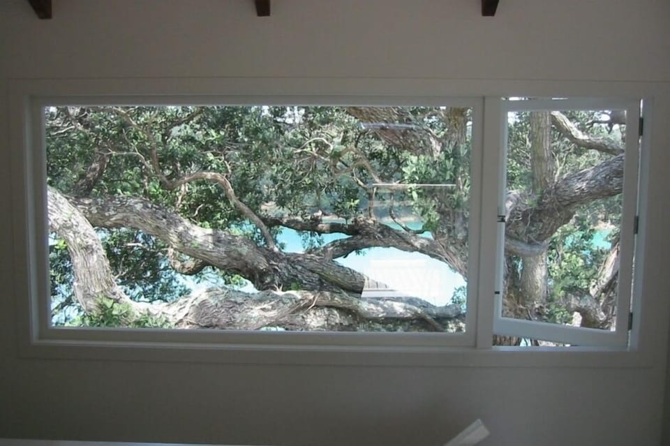Bedroom - picture window to sea