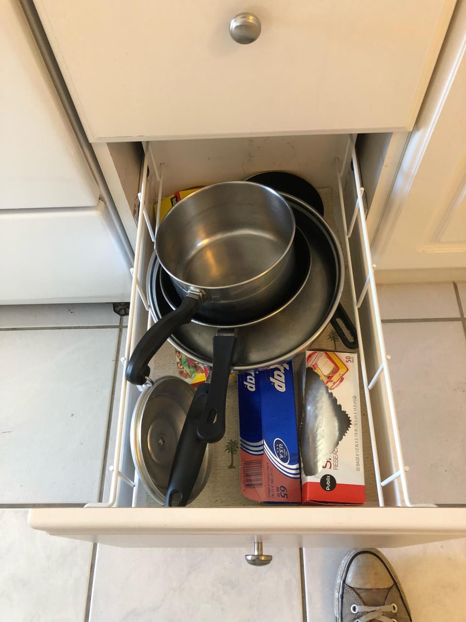 Definitely not a gourmet kitchen. But it will do in a pinch. 
