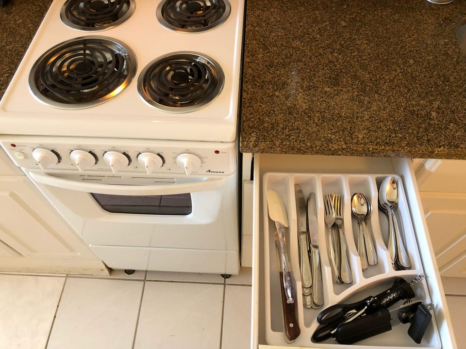 Simple kitchen with some utensils. 