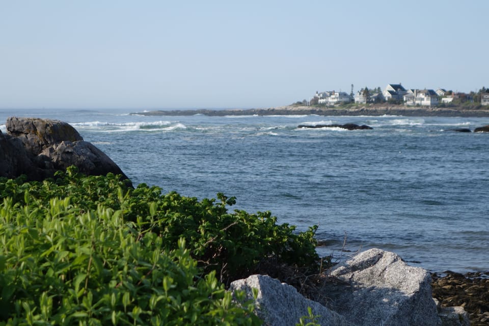 Waves in the cove on a breezy day. View from the Sea Haven.