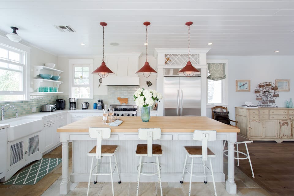 Breakfast bar and 3 types of coffee makers