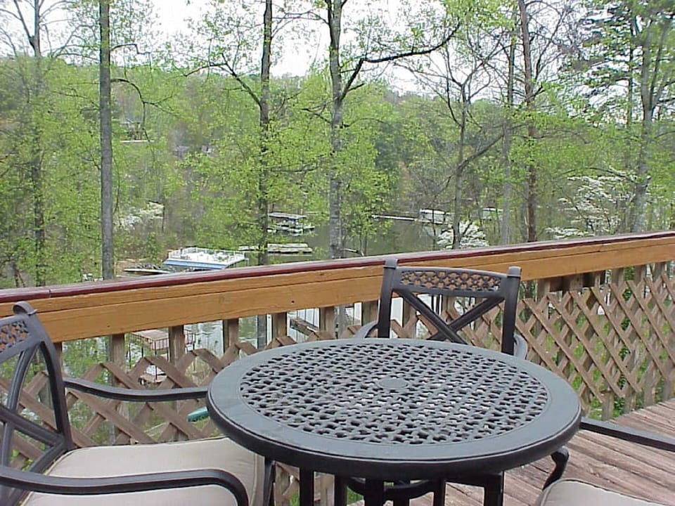 View of the cove from the upper deck