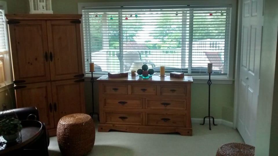 Picturesque view and sitting area from the MBR suite