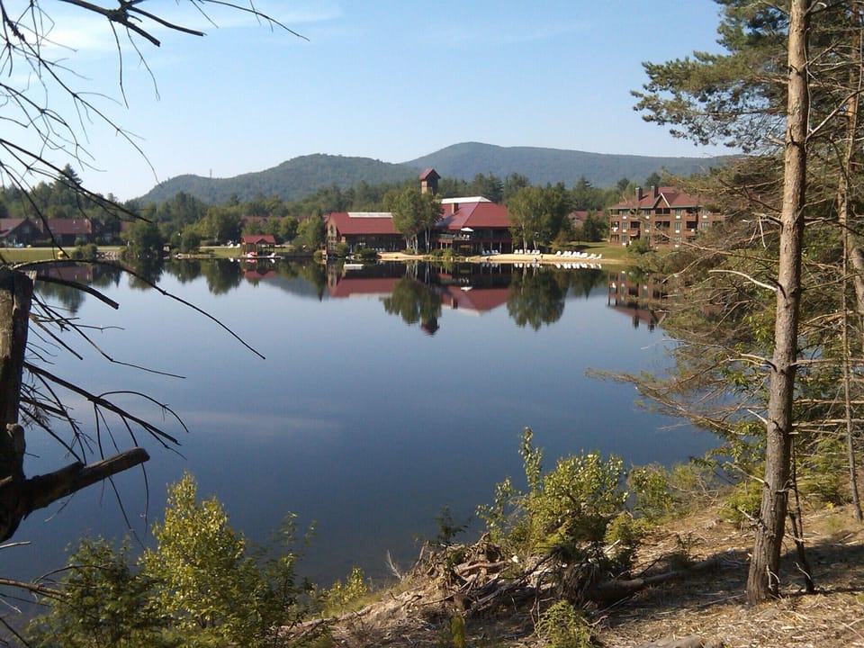 The pond. Rec Center in the background.