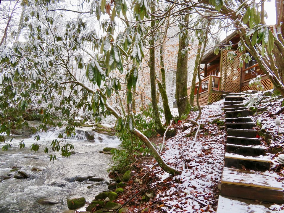 Staires to the creek