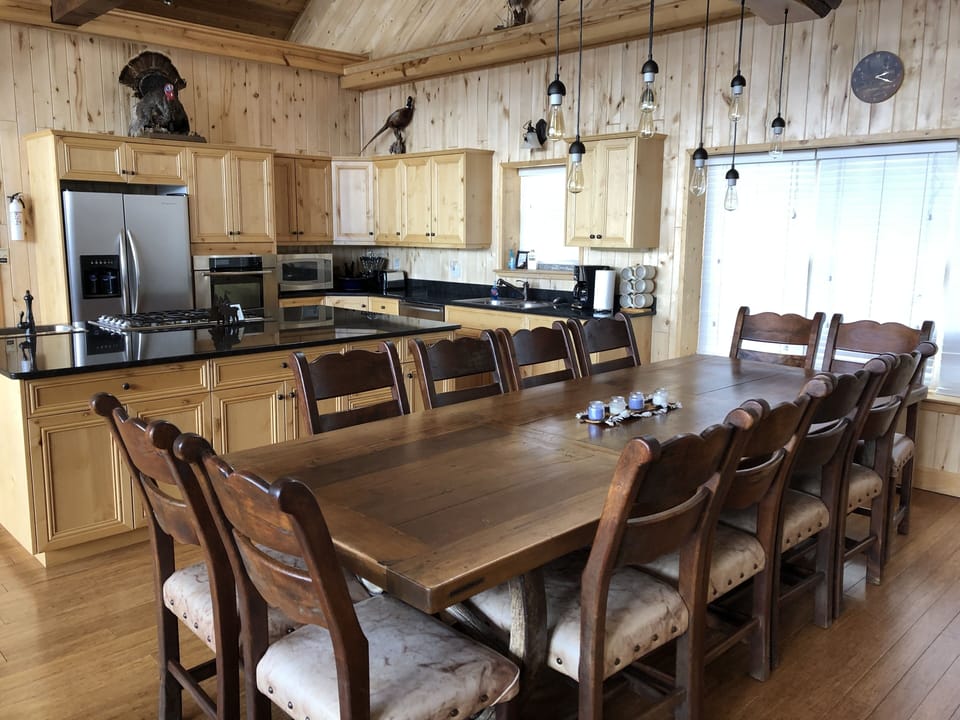 Dining room and kitchen - part of the Great Room 