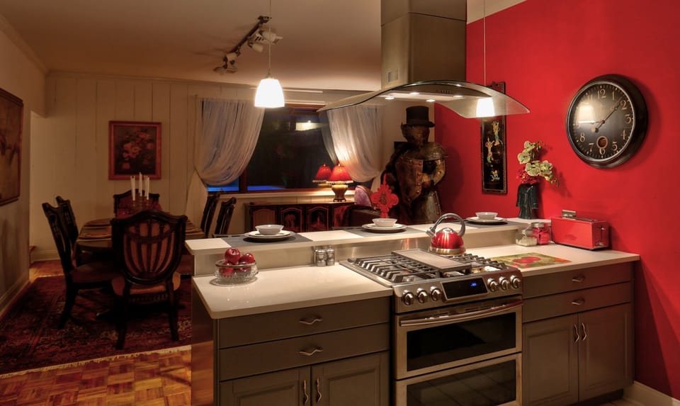 Night View from Kitchen