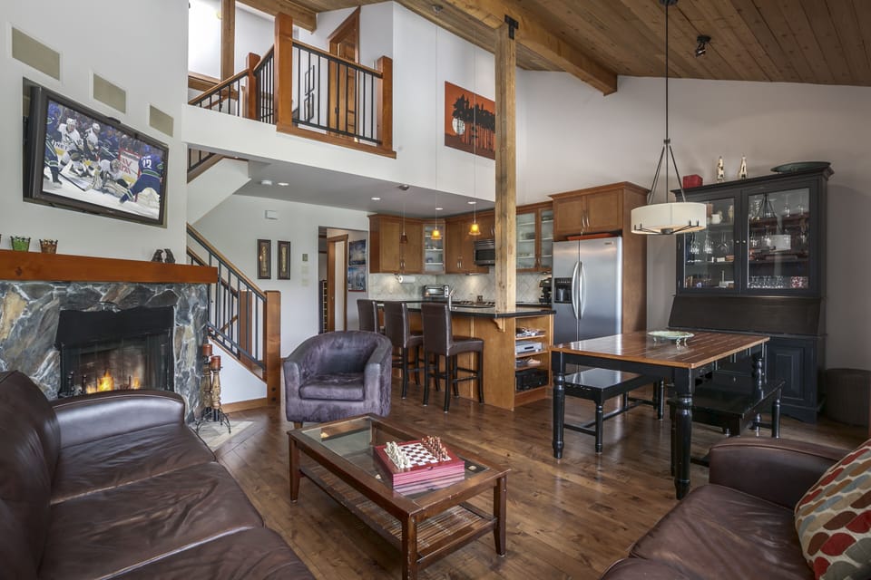 Open concept living plan (funiture has been upgraded from this photo)

