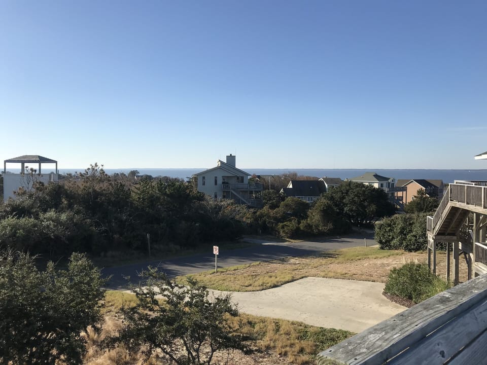 View of the bay from the top deck.