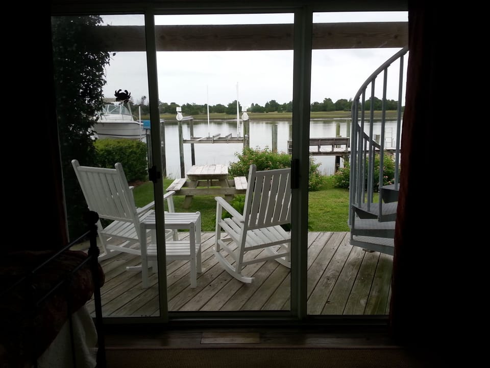 View to private balcony from master suite #1