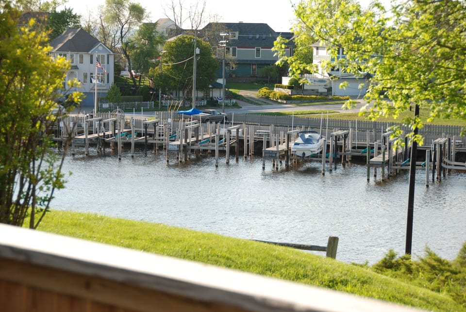 River view from ground level deck back of house