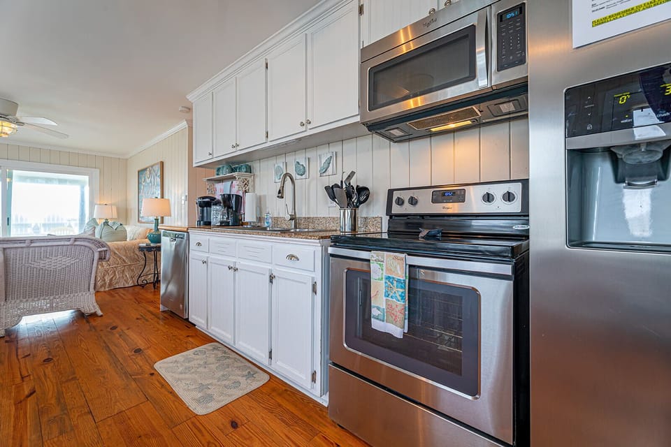 Fully stocked kitchen