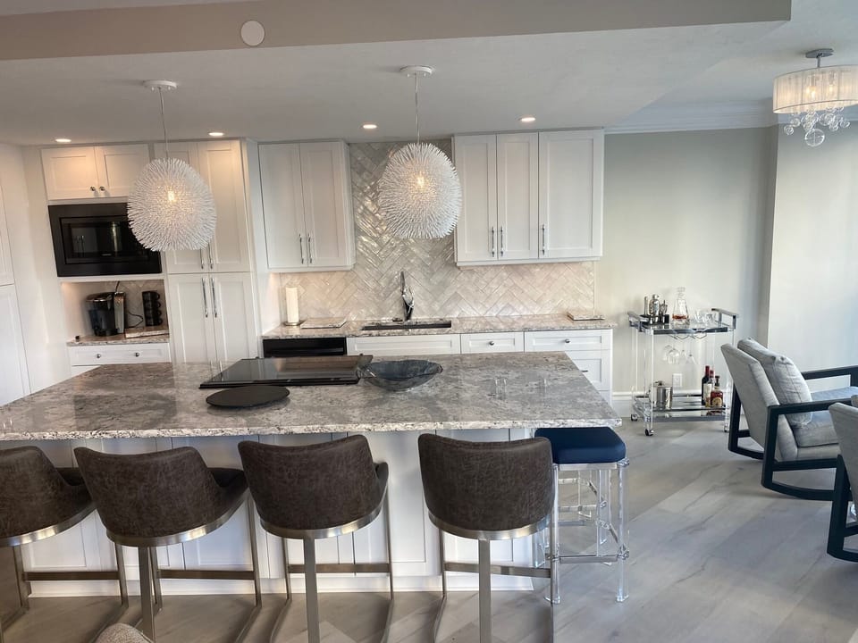 beautiful kitchen with large island