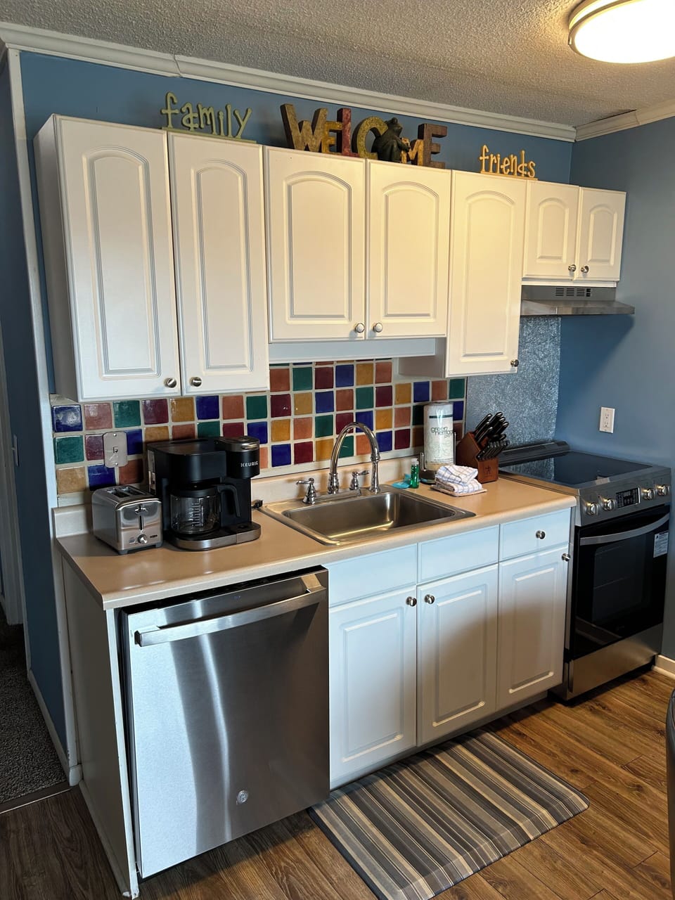 New stainless steel appliances