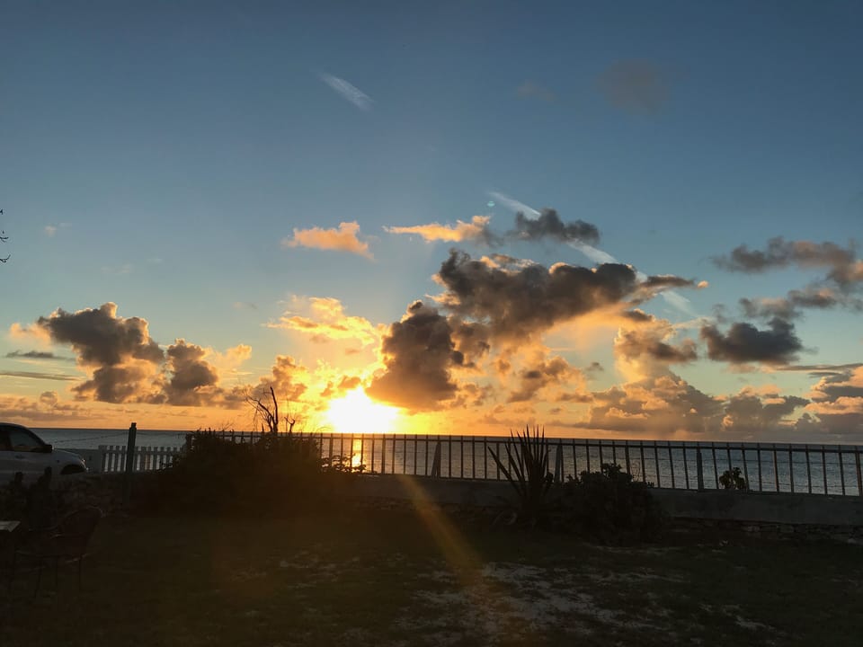 Great sunset views from the screened porch!