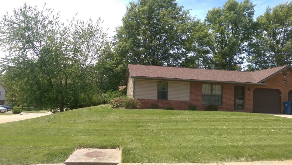 Large yard on corner lot