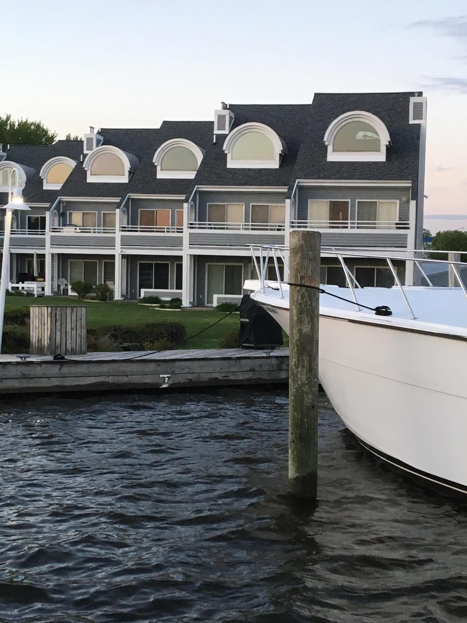 Mill Point view from Holiday Isle boat docks. 