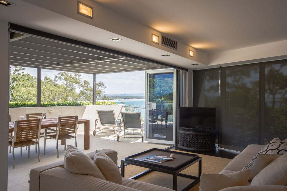 Lounge area opening onto terrace.
