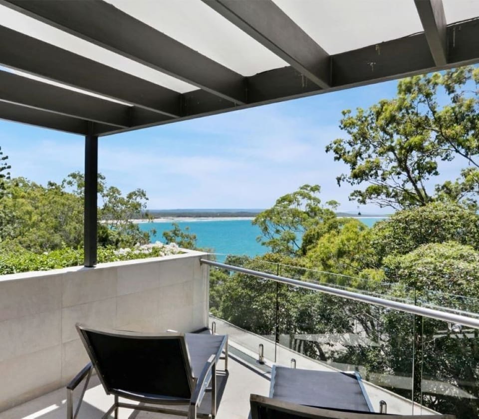 View of Noosa North Shore from the main terrace.