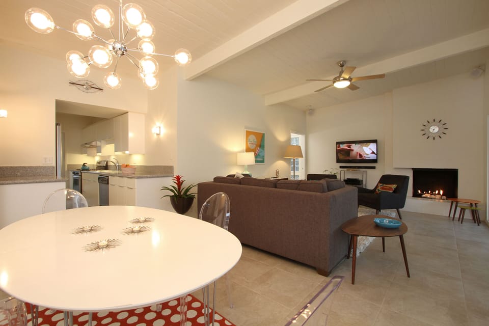 View of living room from front door.