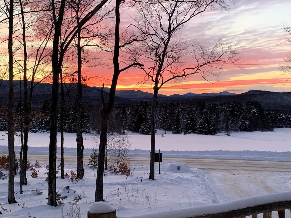 View from the front deck