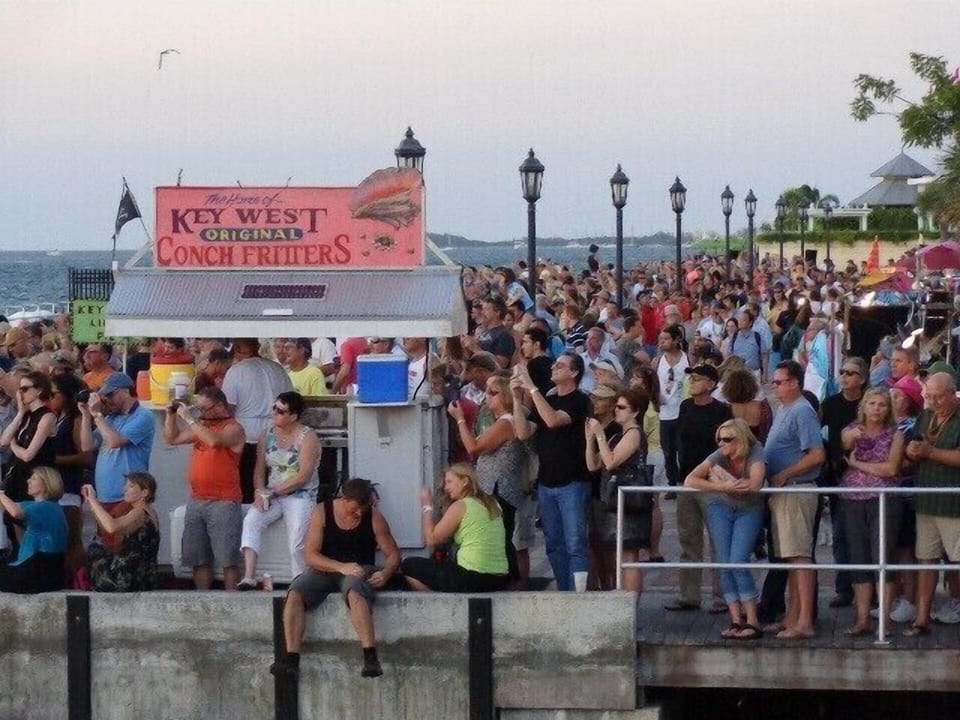 Sunset Celebration is a nightly experience people come to watch the sun set. 