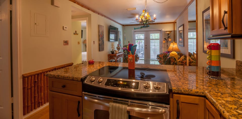 In fact the entire condo has been remodeled and it is very accommodating. 