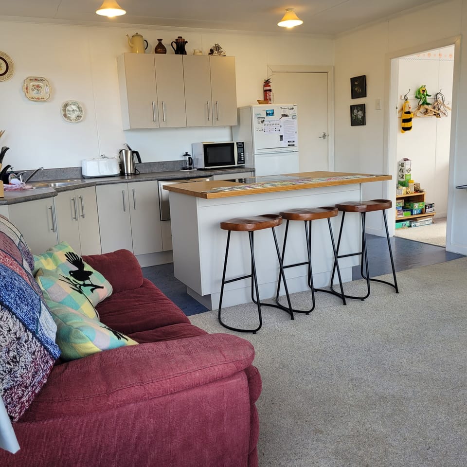 open plan living and kitchen areas