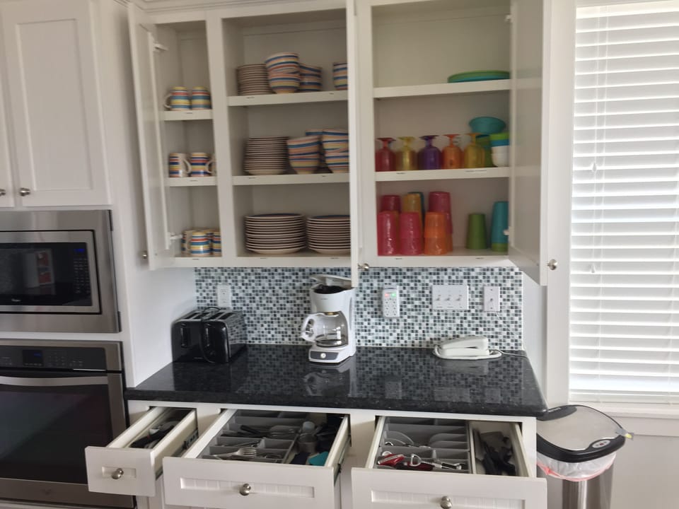 Kitchen is well stocked for 16 guests 