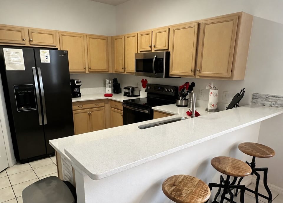 Fully stocked kitchen 