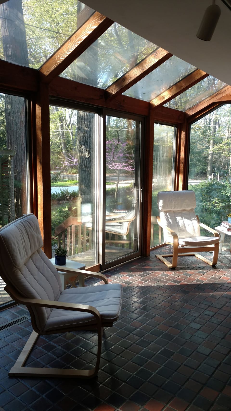 Deck end of kitchen.  This side of kitchen is open to family room.   