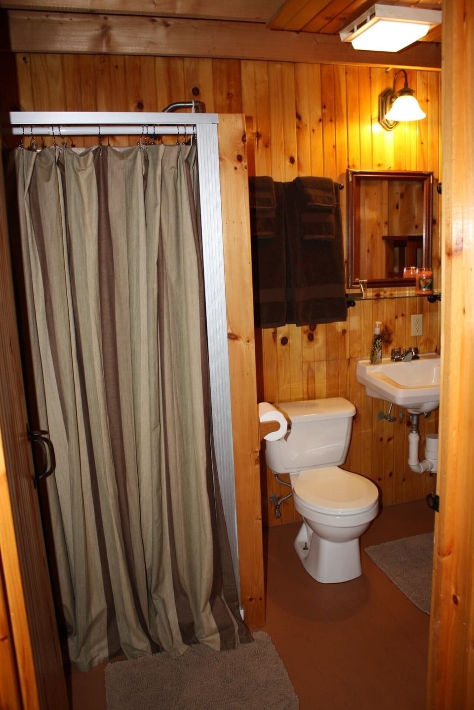 Bathroom - shower, toilet, sink and supplied with all new towels 