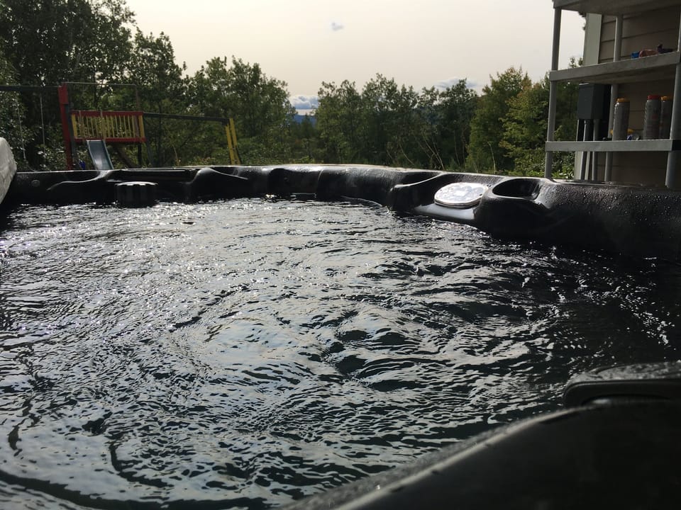 Outside Hot tub