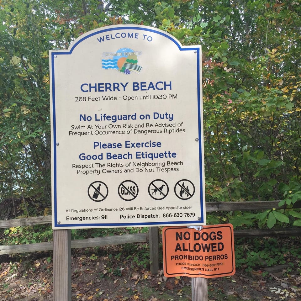 Walk, ride your bike or drive to gorgeous Cherry Beach 
