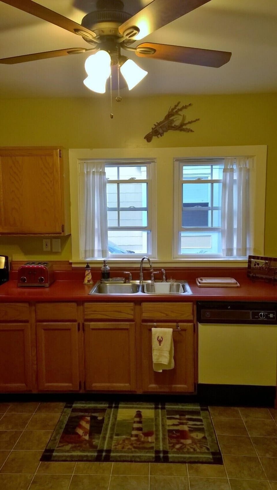 Fully stocked kitchen.  