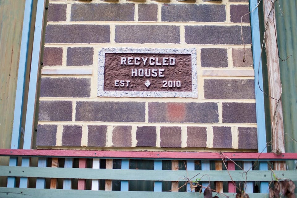 The plaque was carved at the tombstone company from leftover granite.