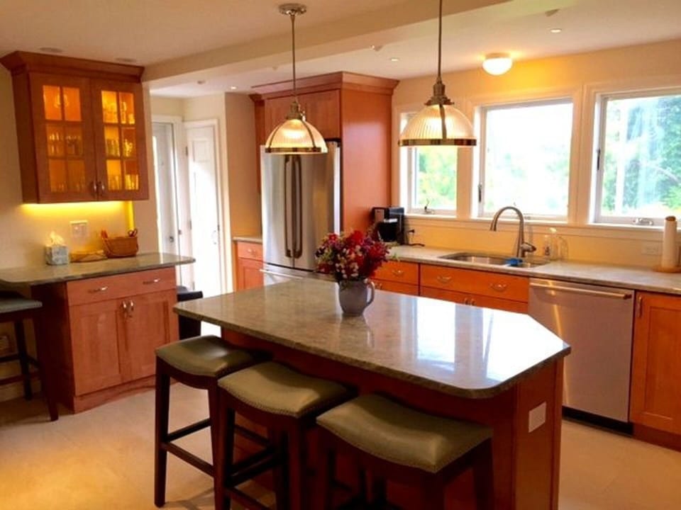  New appliances include Gas/Electric Range & separate Beverage Refrigerator. 