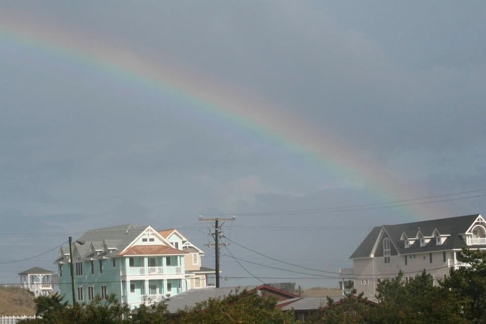 View from front door towards the ocean (here you may find your pot of gold