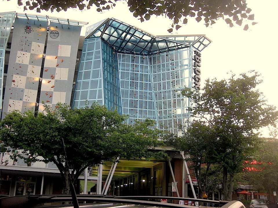 Downtown's famous indoor & outdoor climbing walls, just across from the Aquarium