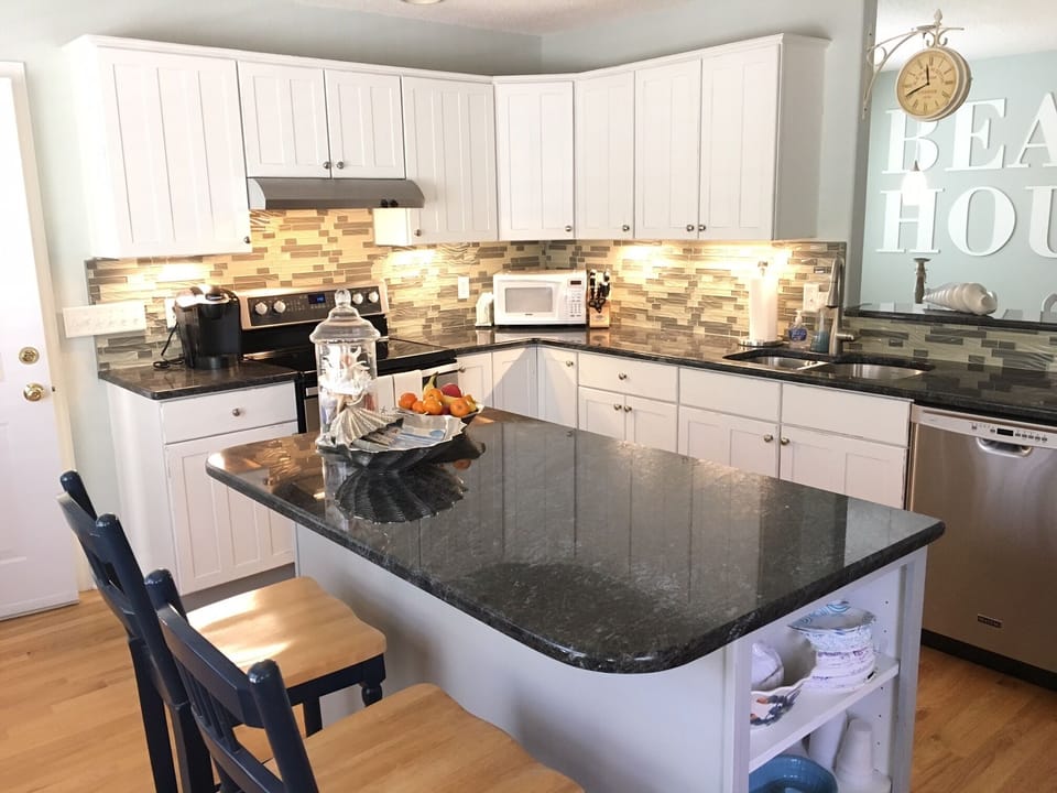 Great new granite center island.