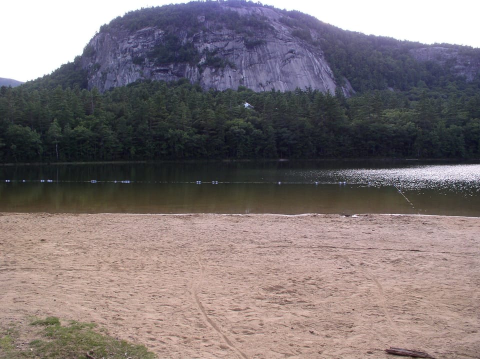 White horse ledge view from echo lake beach