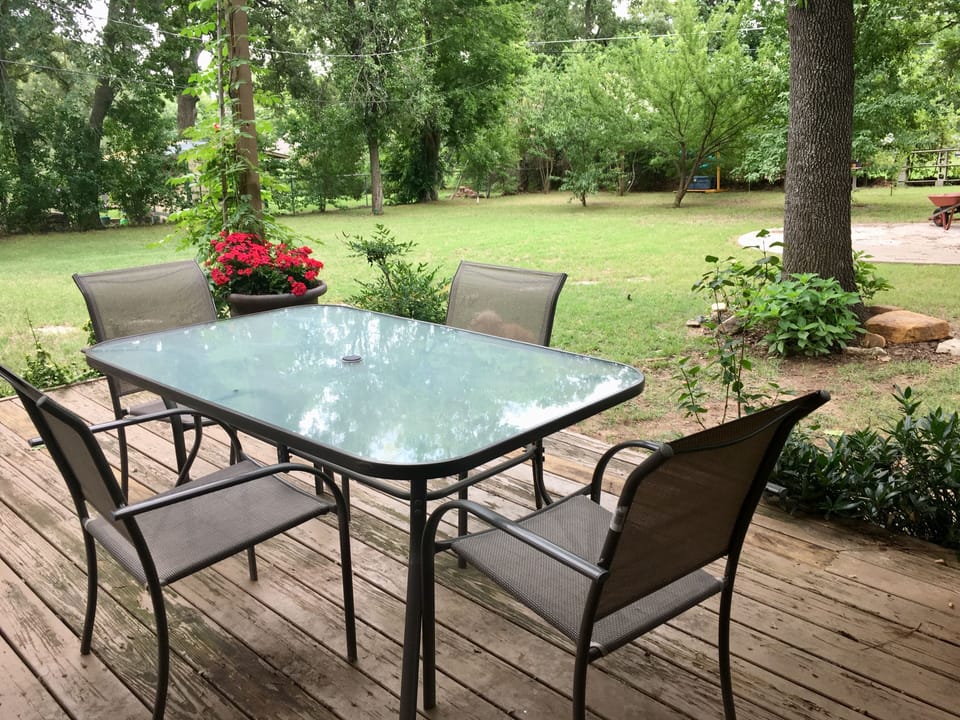 Outdoor dining area