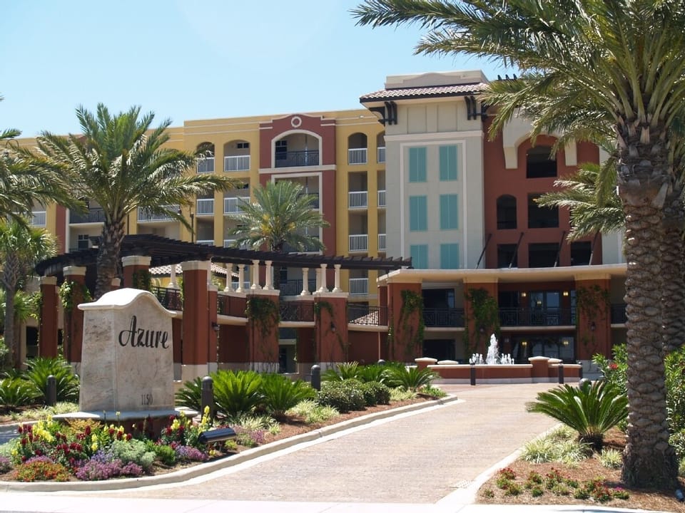 Azure entrance to secure & covered parking