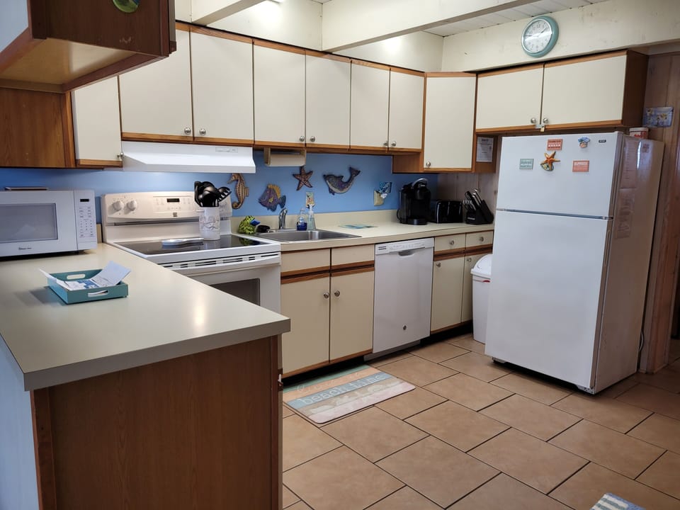 Fully stocked kitchen  