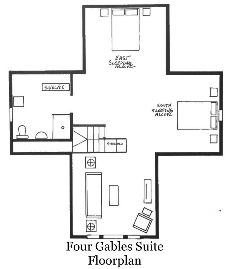 Four Gables Suite floorpan.