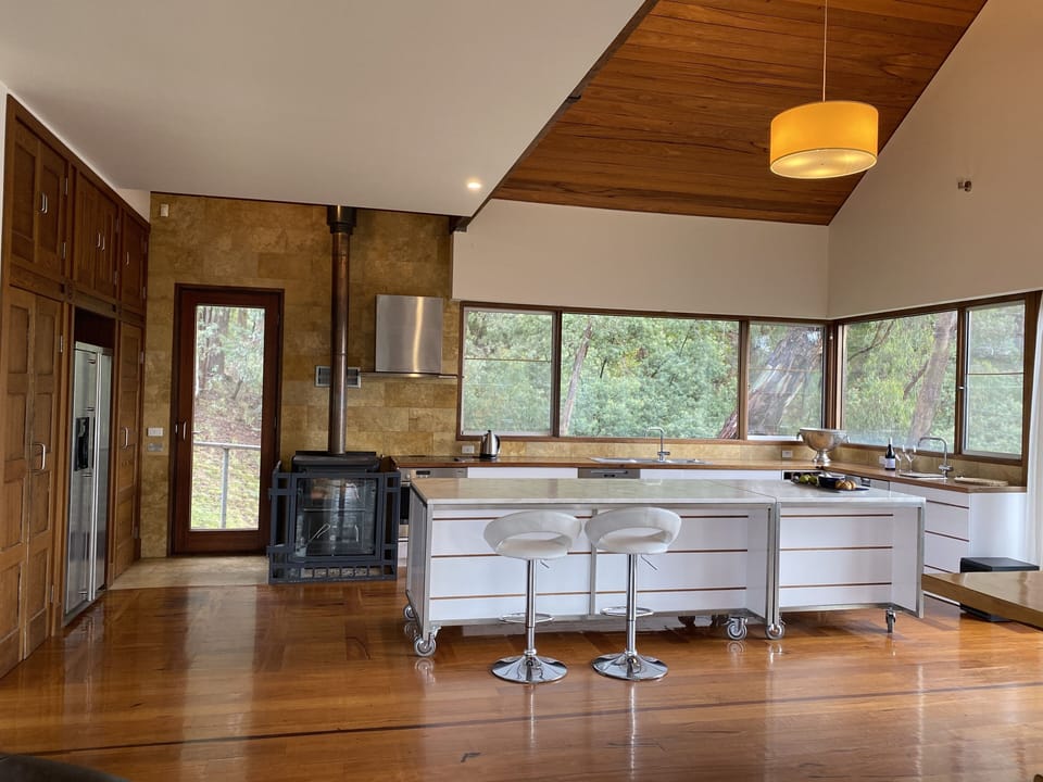 Best kitchen in the universe! Miele appliances, w.b.fireplace/oven, bar