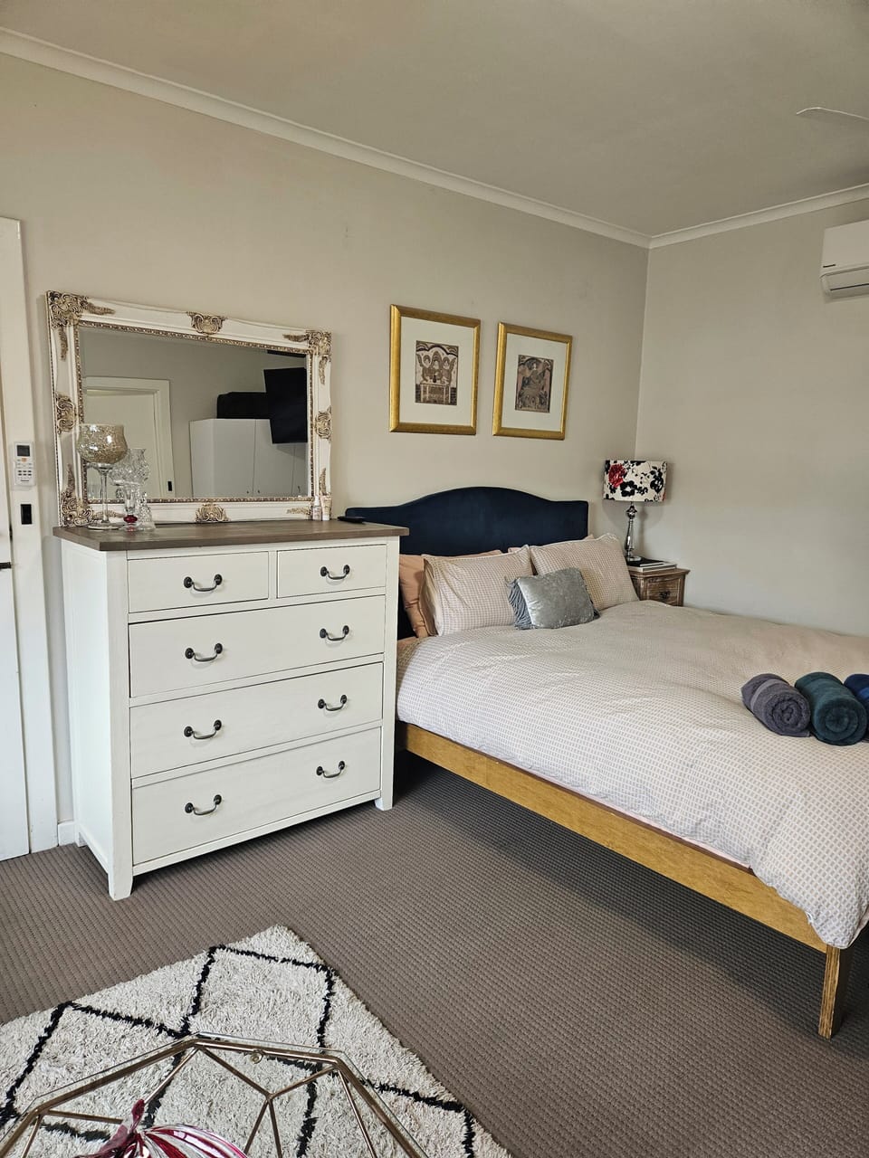main bedroom with a queen bed