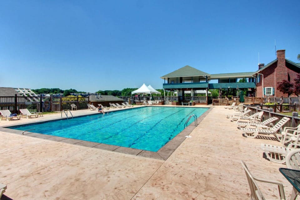LARGE POOL RIGHT ACROSS THE STREET, INDOOR POOL TOO!