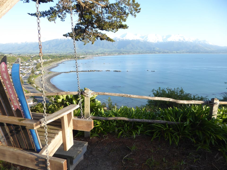 swing seat on cliff edge