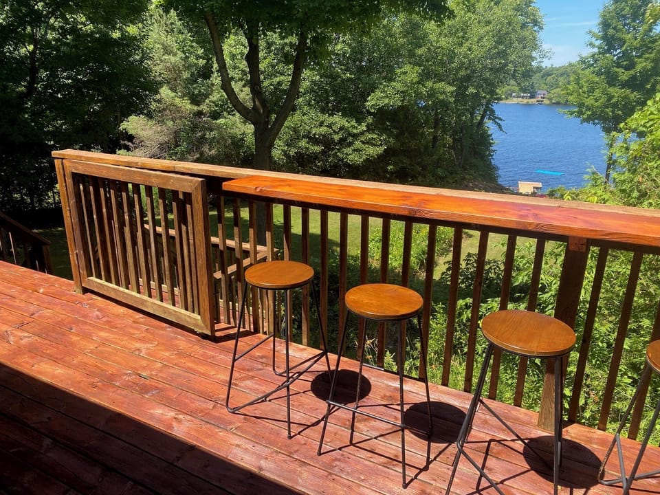 View from back patio bar